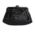 Vintage Intrecciato Weave Pouch, front view